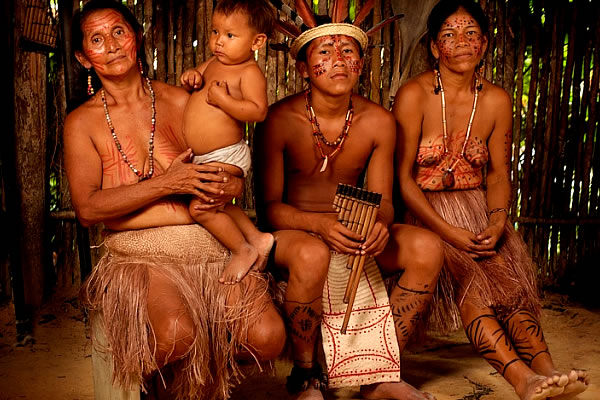 Família indígena do Xingu