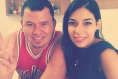 Anderson Kuehne (Xex�u) e sua noiva